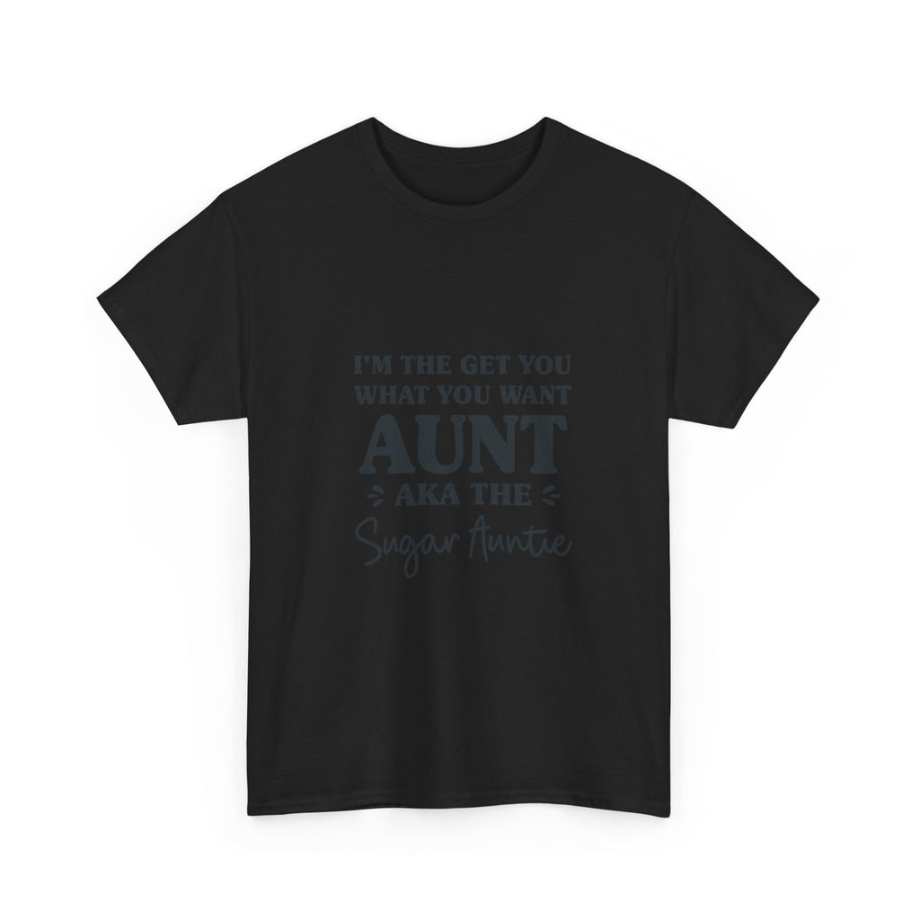 Funny Aunt Graphic Tee - Sugar Auntie Spoil Niece Nephew Unisex T-Shirt