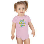 Funny Baby Onesie - Dad Poked Mom Thats How I Got Here Bodysuit | Hilarious Infant Clothes