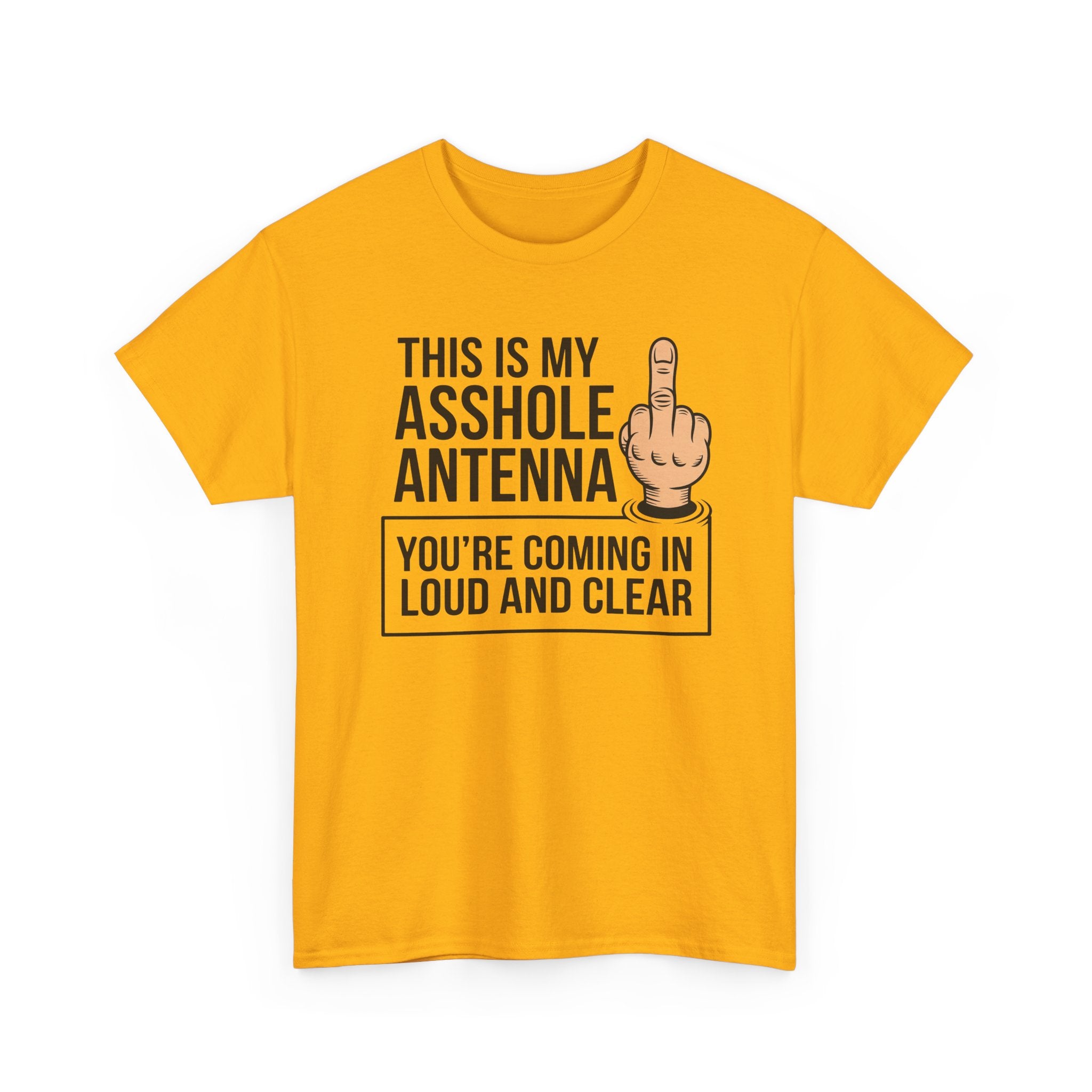 Funny Sarcastic Tee - This Is My Asshole Antenna Unisex T-Shirt | Edgy Graphic Shirt