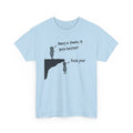 Ironic Motivational Tee - Hang In There It Gets Better Stickman Unisex T-Shirt