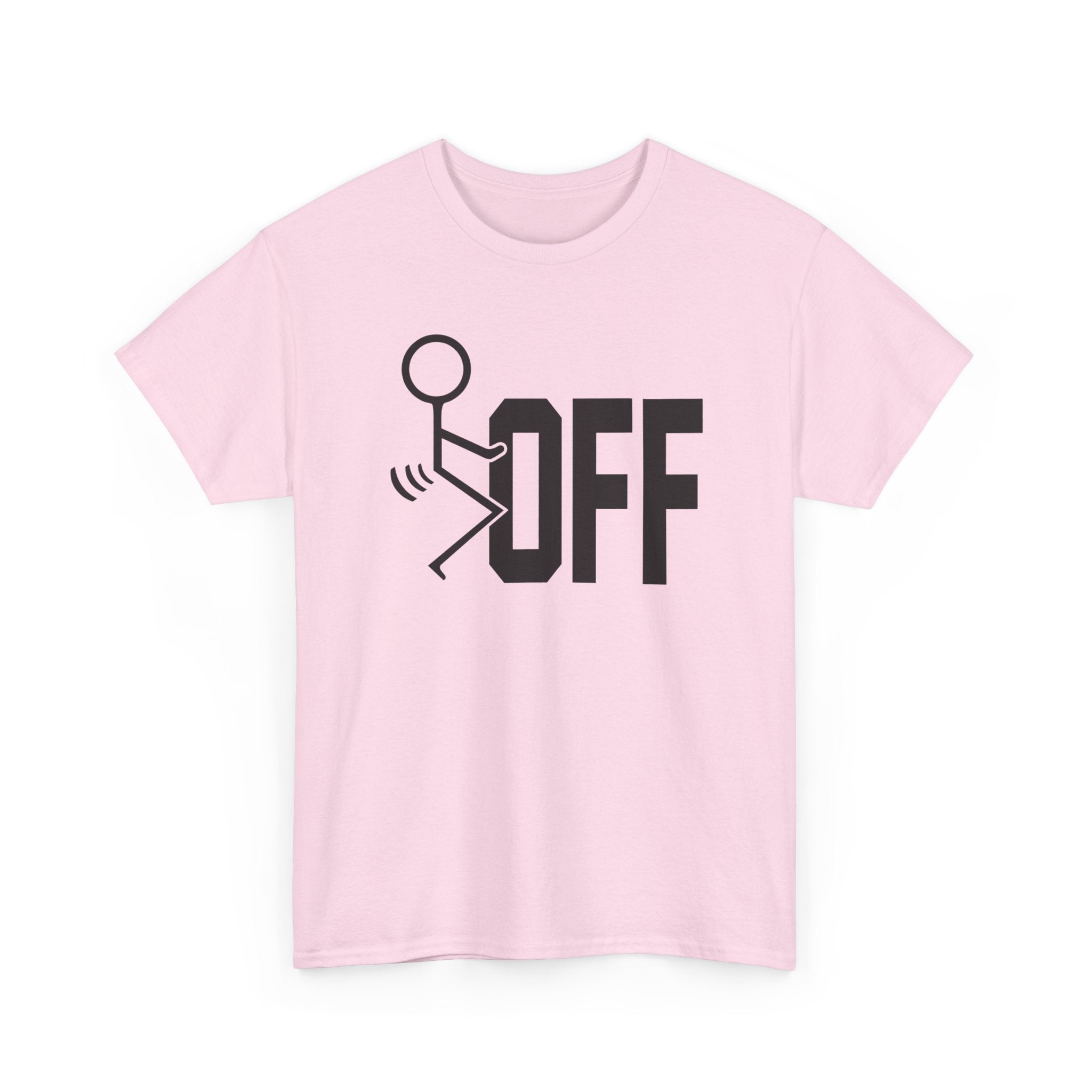 Funny Sarcastic Stickman Tee - Fuck Off Unisex T-Shirt | Minimalist Slogan Shirt