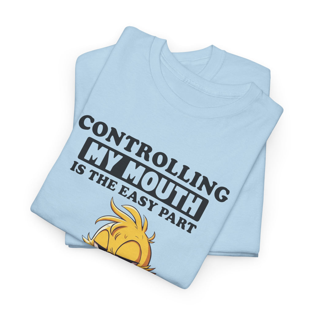 Funny Duck Graphic Tee - Controlling My Mouth Subtitles On My Face Unisex T-Shirt