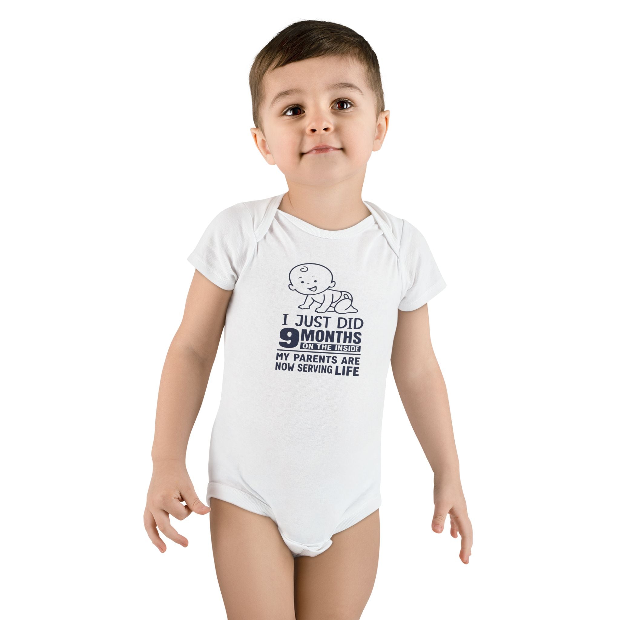 Funny Baby Onesie - I Just Did 9 Months On The Inside Bodysuit | Hilarious Infant Clothes