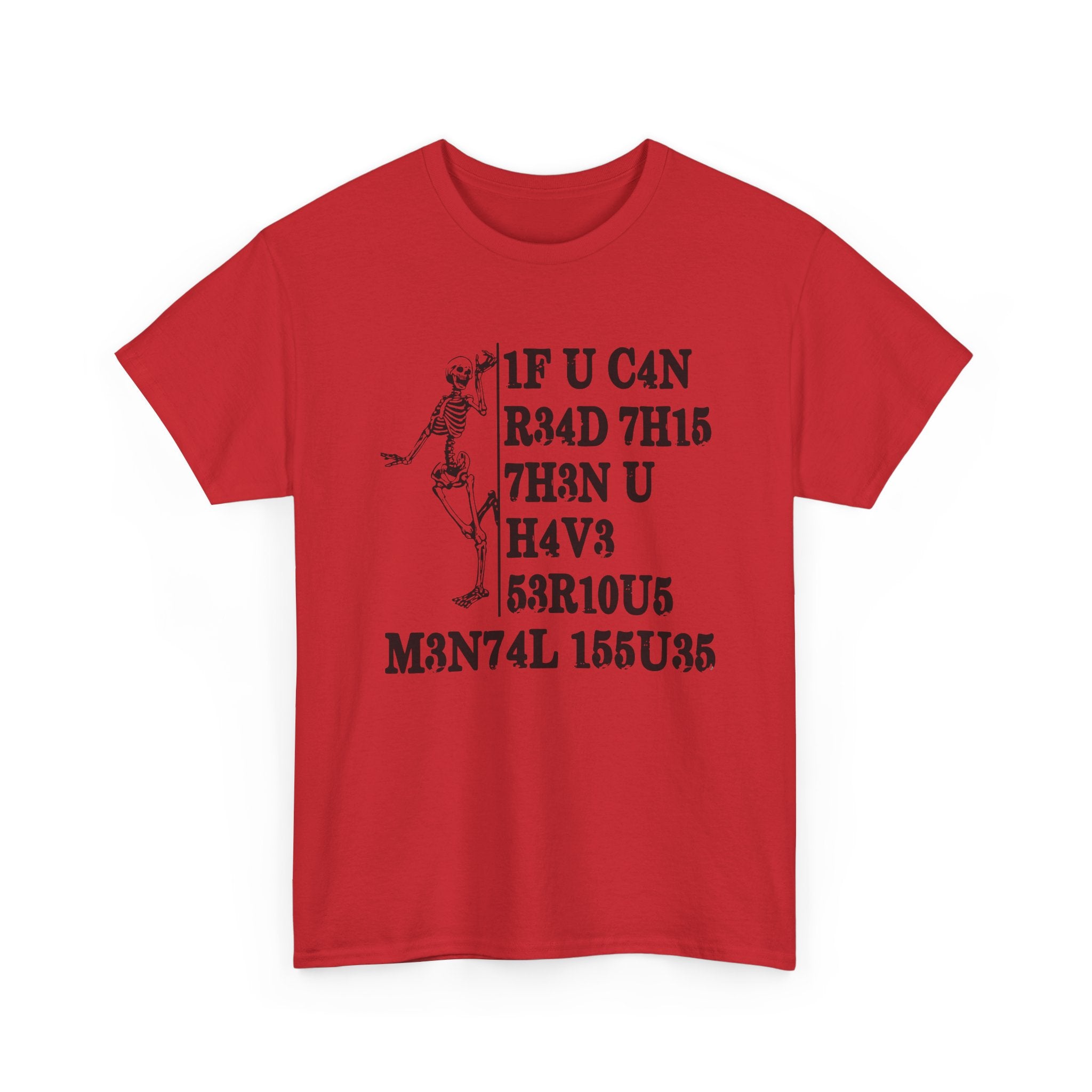 Funny Skeleton Graphic Tee - If You Can Read This Unisex T-Shirt | Edgy Dark Humor Shirt
