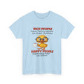 Funny Dog Lover Graphic Tee - Rich People Fancy Labels Happy People Dog Hair Unisex T-Shirt