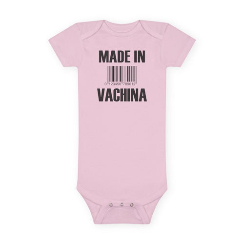 Funny Baby Onesie - Made In Vachina Bodysuit | Hilarious Infant Clothes Pun