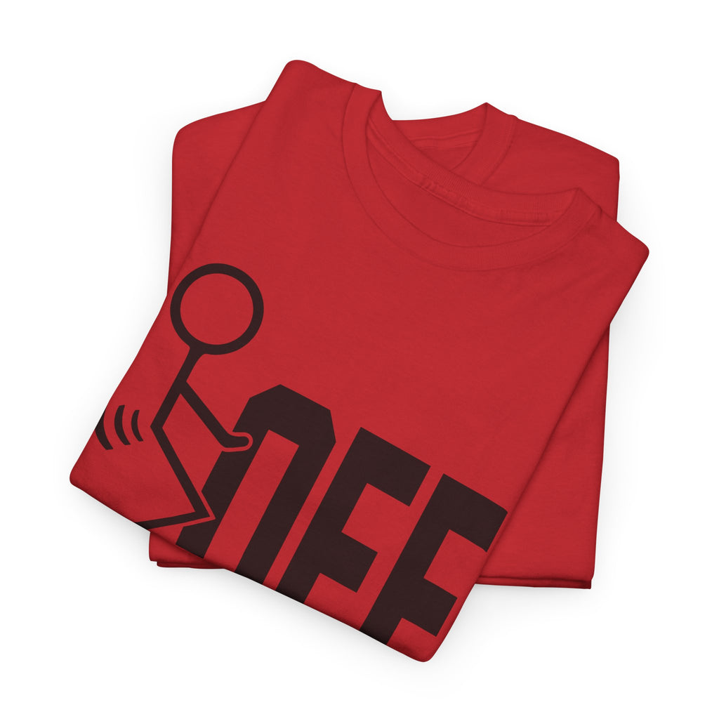 Funny Sarcastic Stickman Tee - Fuck Off Unisex T-Shirt | Minimalist Slogan Shirt