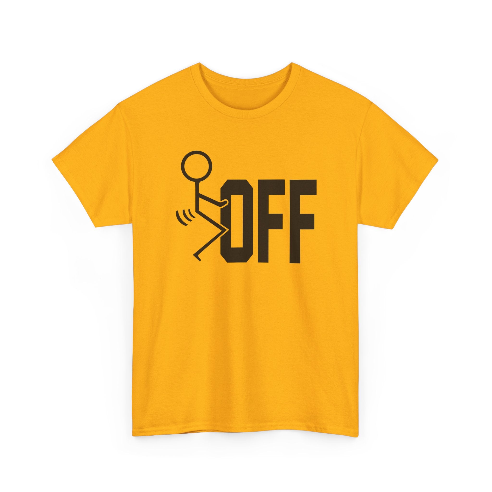 Funny Sarcastic Stickman Tee - Fuck Off Unisex T-Shirt | Minimalist Slogan Shirt