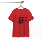 Funny Sarcastic Stickman Tee - Fuck Off Unisex T-Shirt | Minimalist Slogan Shirt