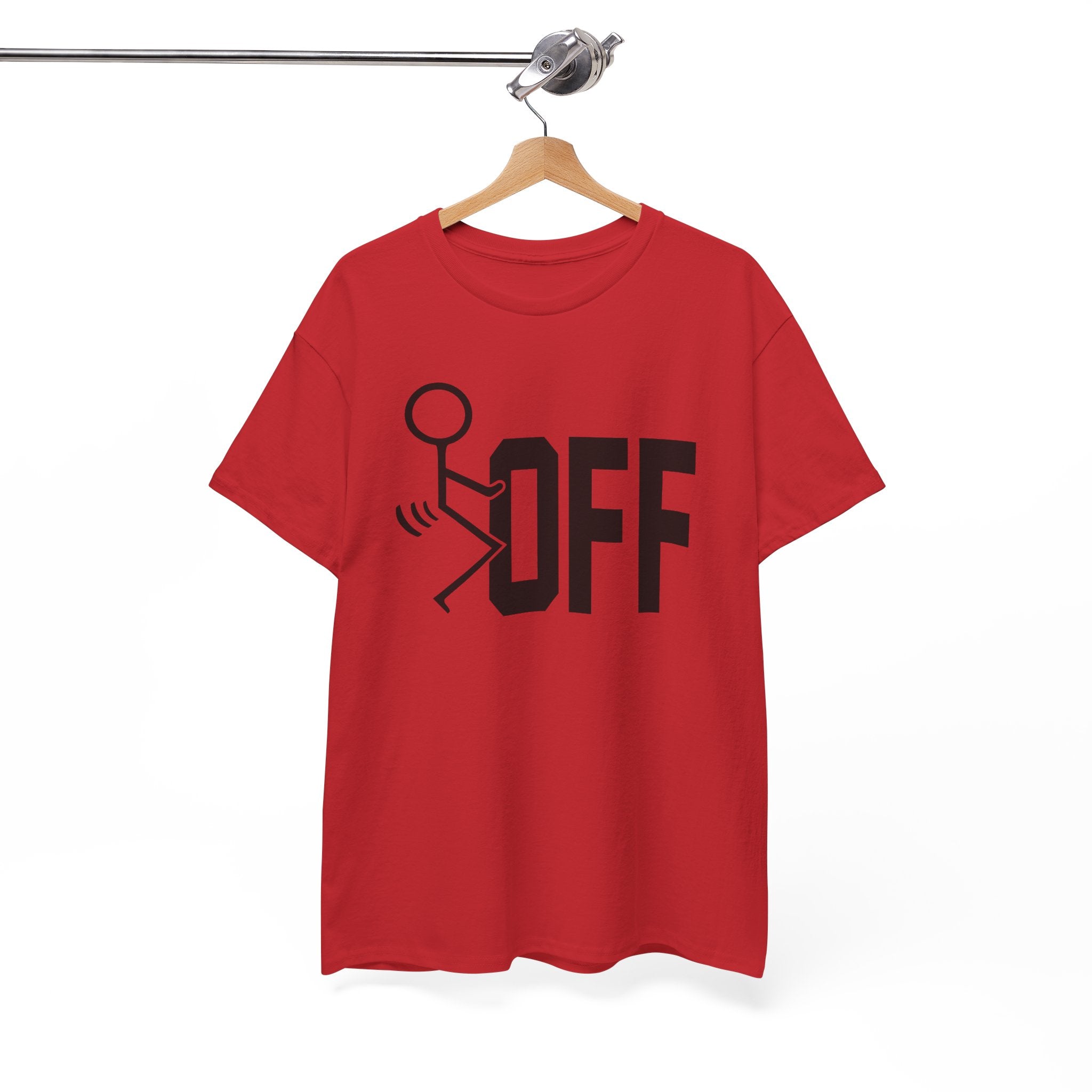 Funny Sarcastic Stickman Tee - Fuck Off Unisex T-Shirt | Minimalist Slogan Shirt