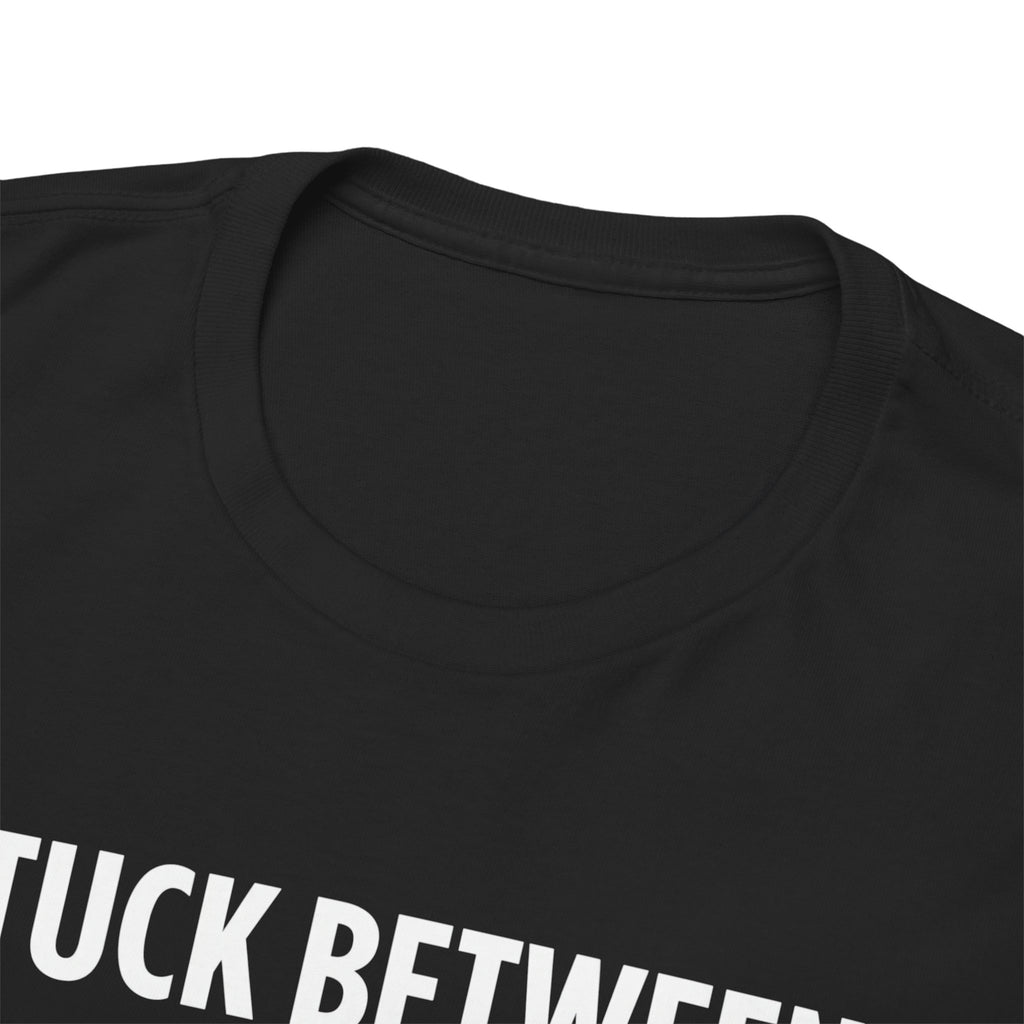 Funny Skeleton Graphic Tee - Stuck Between IDK IDC IDGAF Unisex T-Shirt