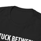Funny Skeleton Graphic Tee - Stuck Between IDK IDC IDGAF Unisex T-Shirt