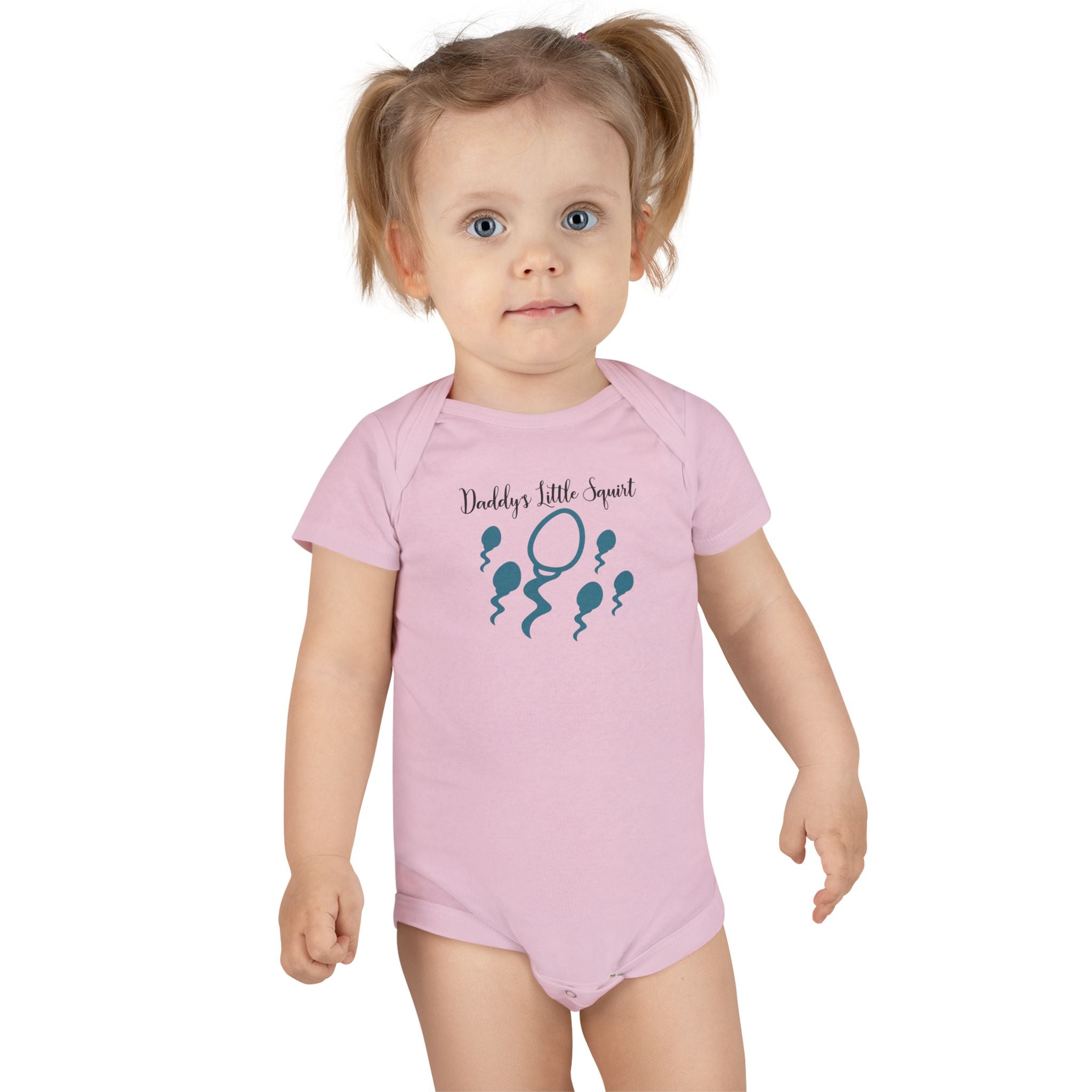 Funny Baby Onesie - Daddys Little Squirt Bodysuit | Hilarious Dad Infant Clothes
