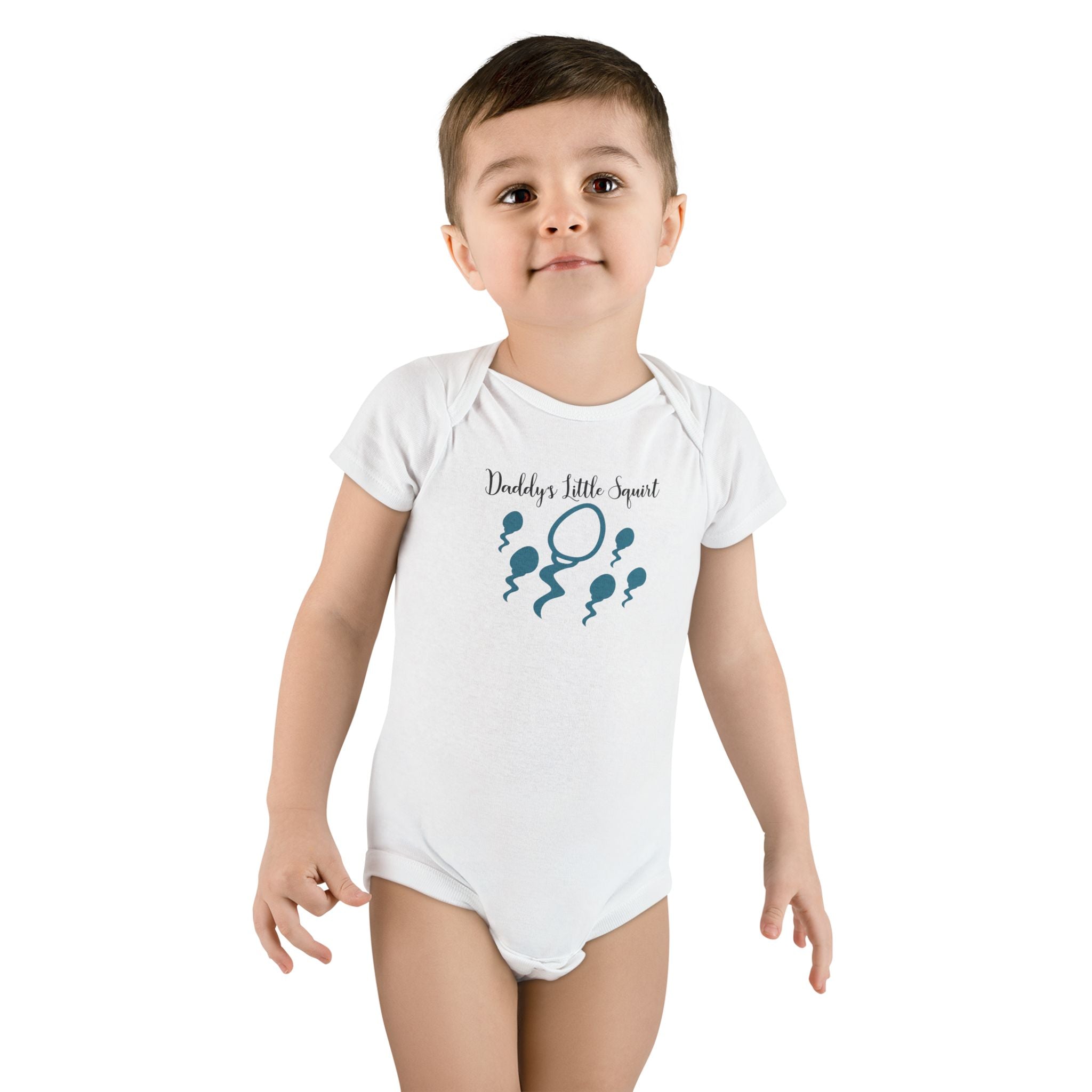Funny Baby Onesie - Daddys Little Squirt Bodysuit | Hilarious Dad Infant Clothes