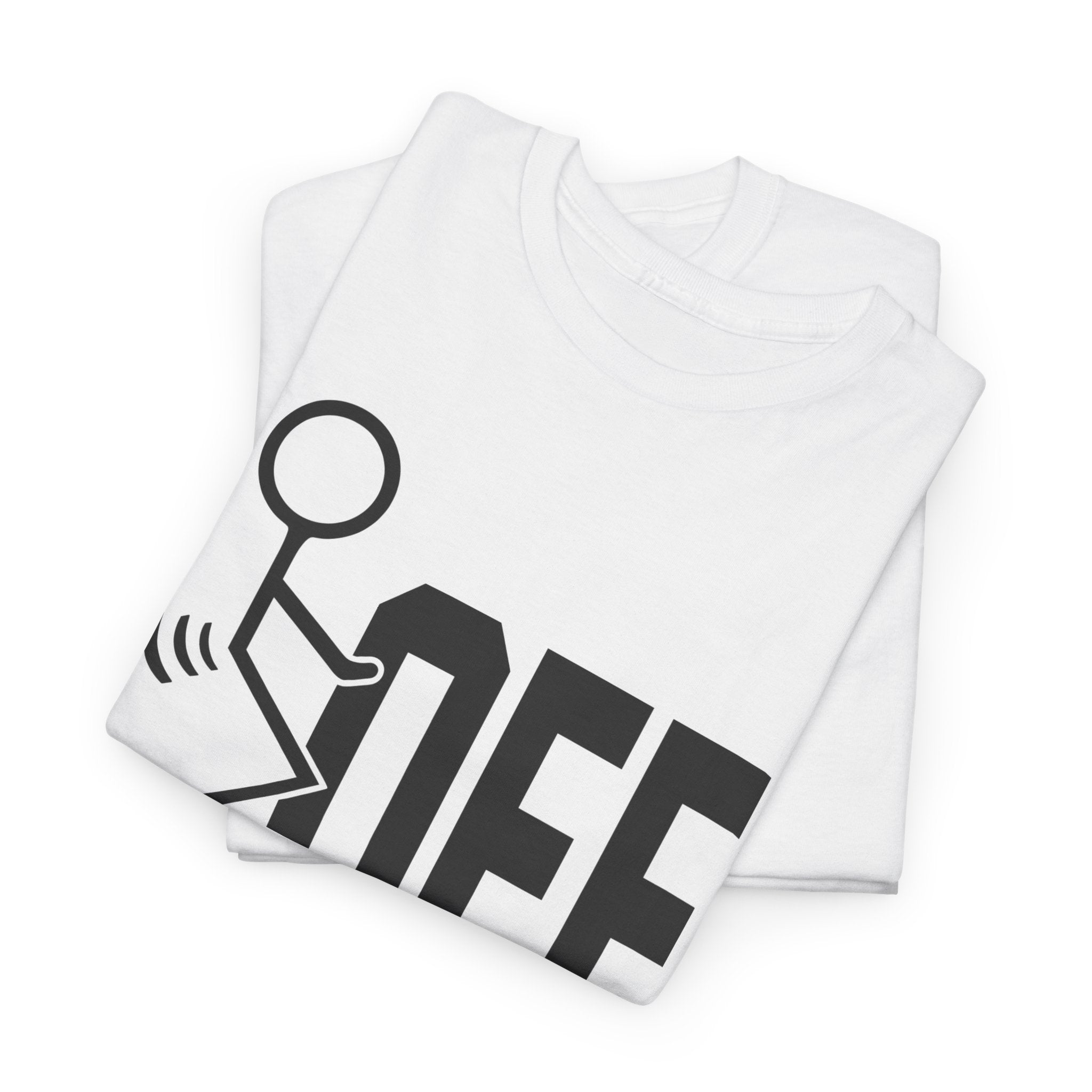 Funny Sarcastic Stickman Tee - Fuck Off Unisex T-Shirt | Minimalist Slogan Shirt