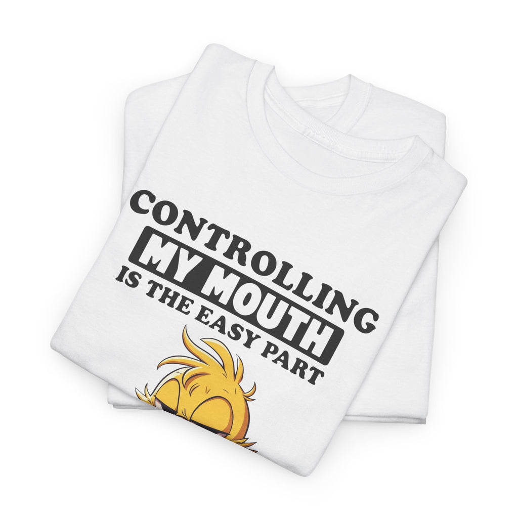 Funny Duck Graphic Tee - Controlling My Mouth Subtitles On My Face Unisex T-Shirt