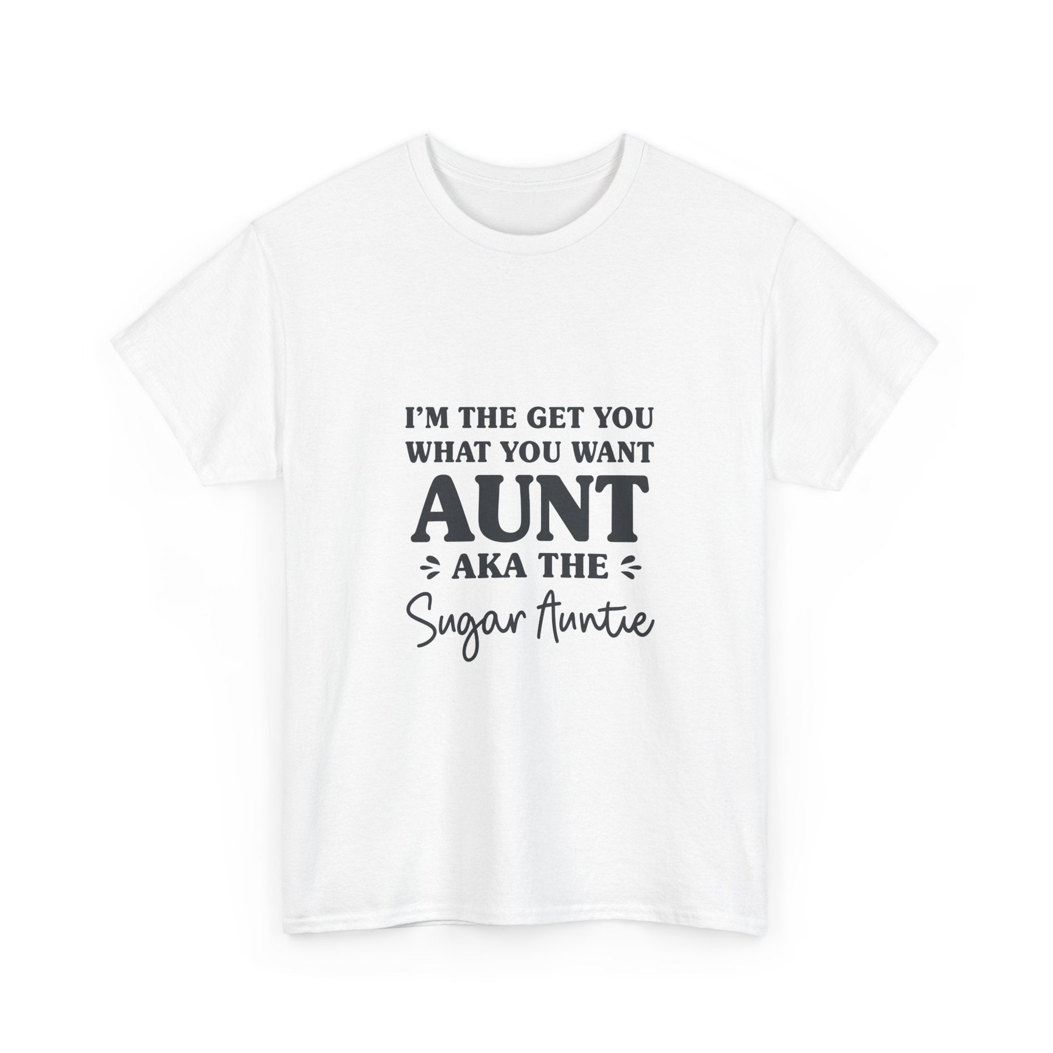 Funny Aunt Graphic Tee - Sugar Auntie Spoil Niece Nephew Unisex T-Shirt