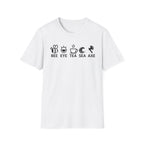 Bee Eye Tea Sea Axe T-Shirt — Funny Visual Pun Graphic Tee