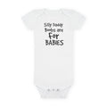 Funny Baby Onesie - Silly Daddy Boobs Are For Babies Bodysuit | Cheeky Infant Clothes