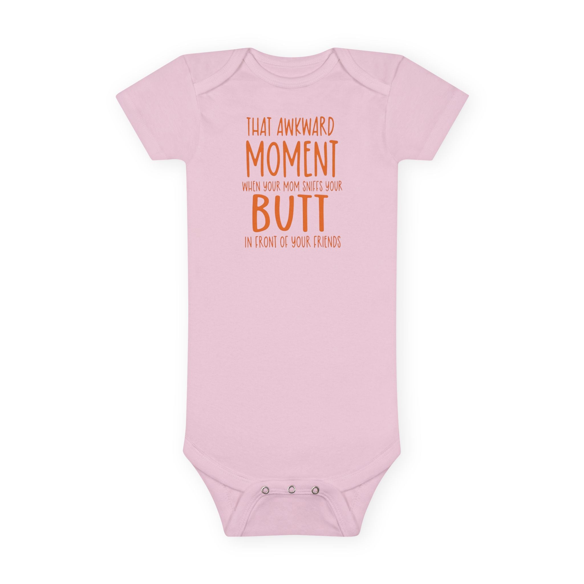 Funny Baby Onesie - That Awkward Moment Mom Sniffs Your Butt Bodysuit | Hilarious Infant Clothes