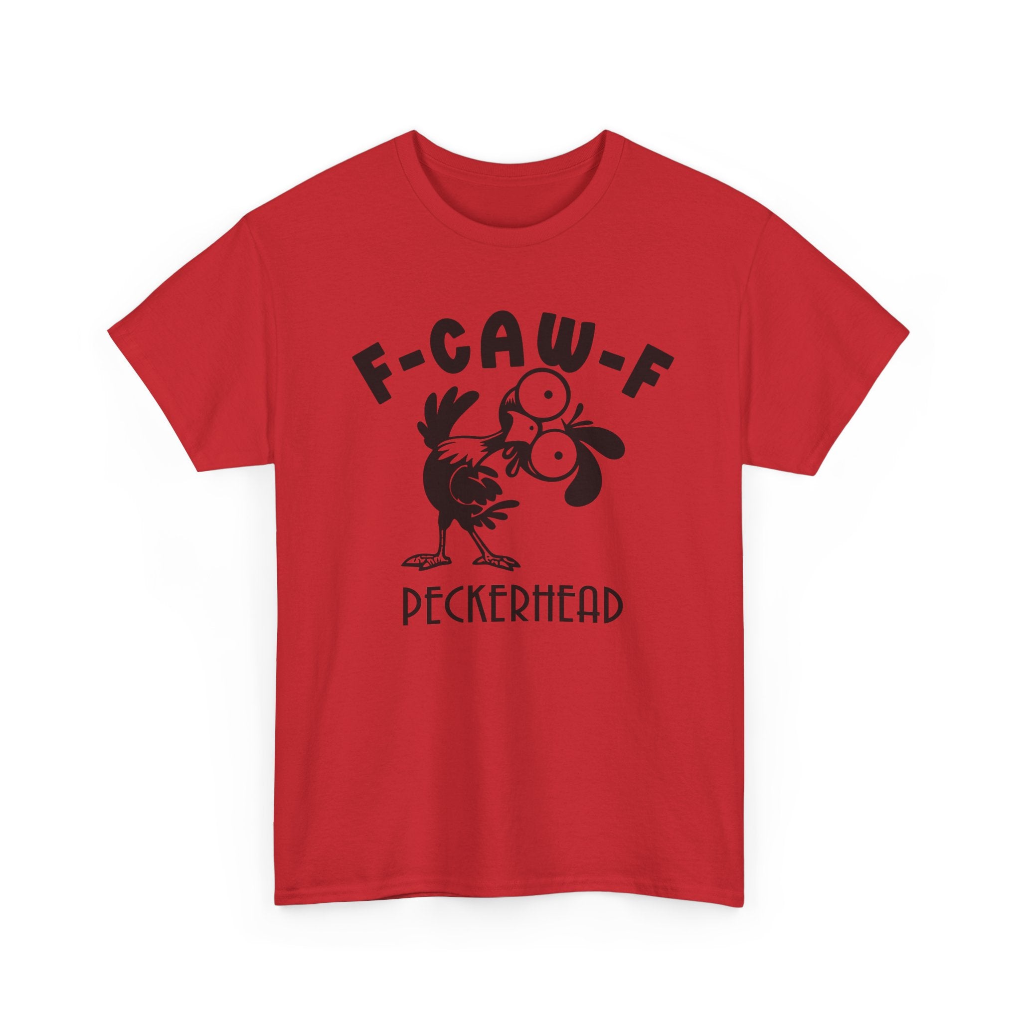 Funny Bird Graphic Tee - F-CAW-F Peckerhead Unisex T-Shirt | Sarcastic Crow Pun Shirt