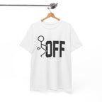 Funny Sarcastic Stickman Tee - Fuck Off Unisex T-Shirt | Minimalist Slogan Shirt