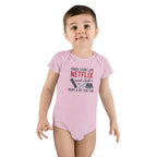 Funny Baby Onesie - Netflix And Chill Went Too Far Bodysuit | Hilarious Infant Clothes