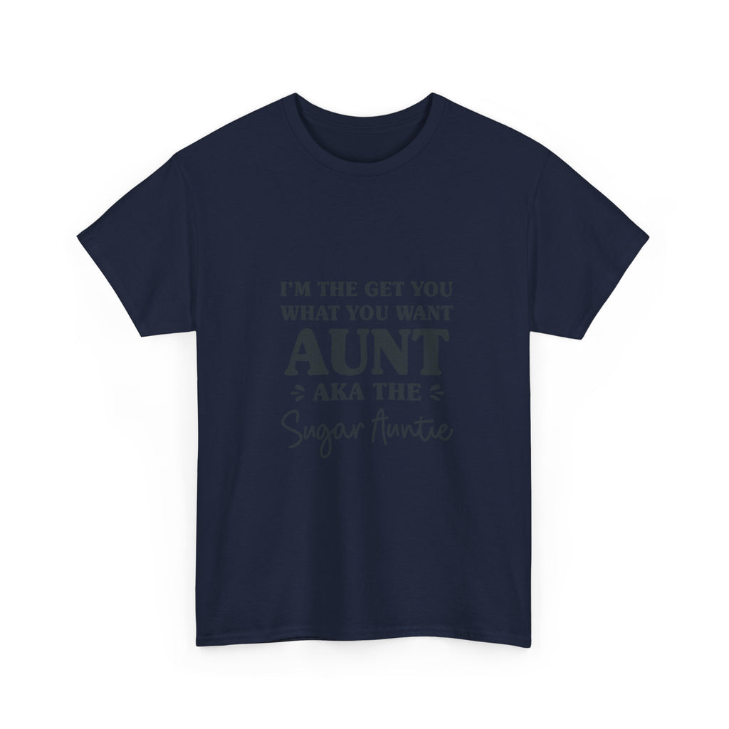 Funny Aunt Graphic Tee - Sugar Auntie Spoil Niece Nephew Unisex T-Shirt