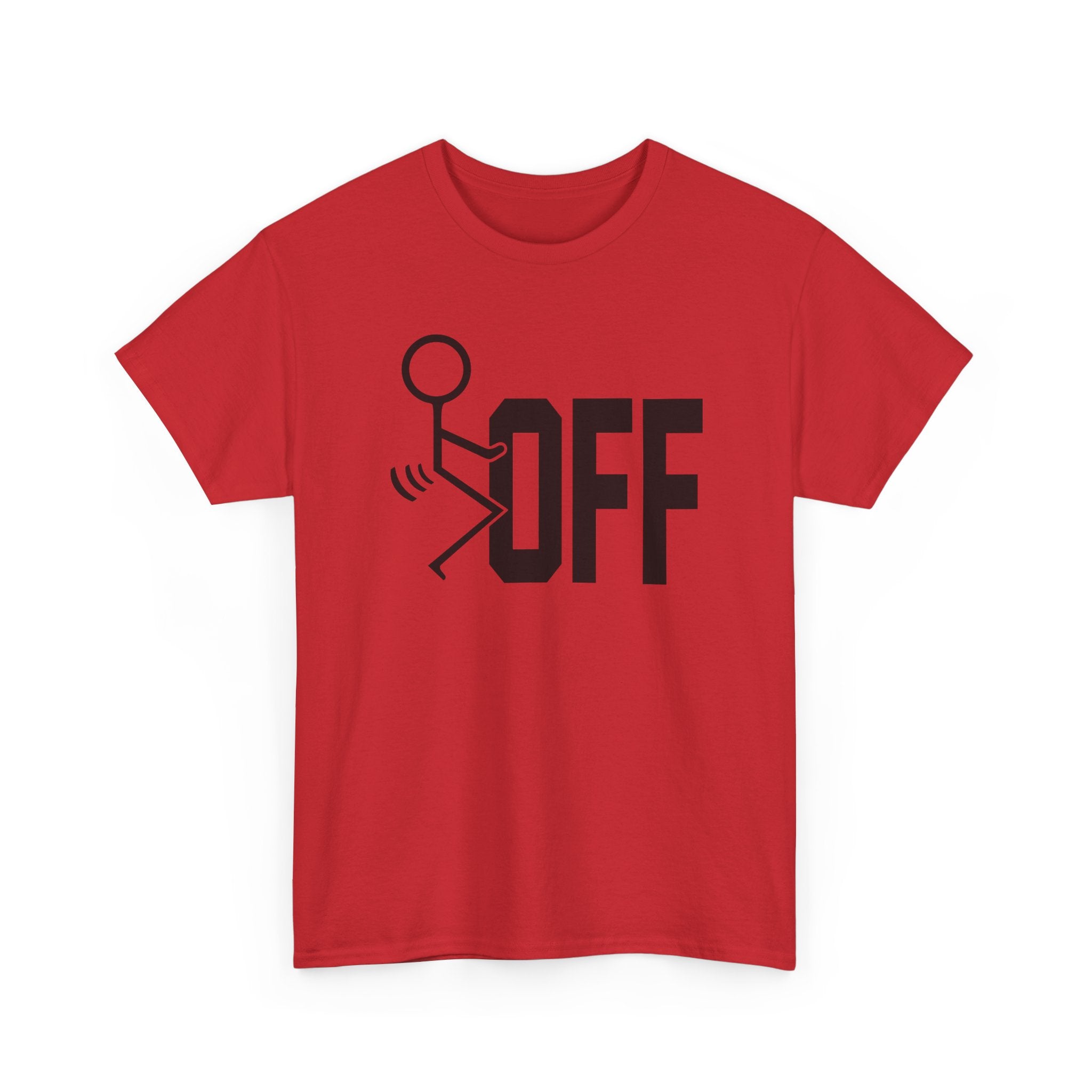 Funny Sarcastic Stickman Tee - Fuck Off Unisex T-Shirt | Minimalist Slogan Shirt