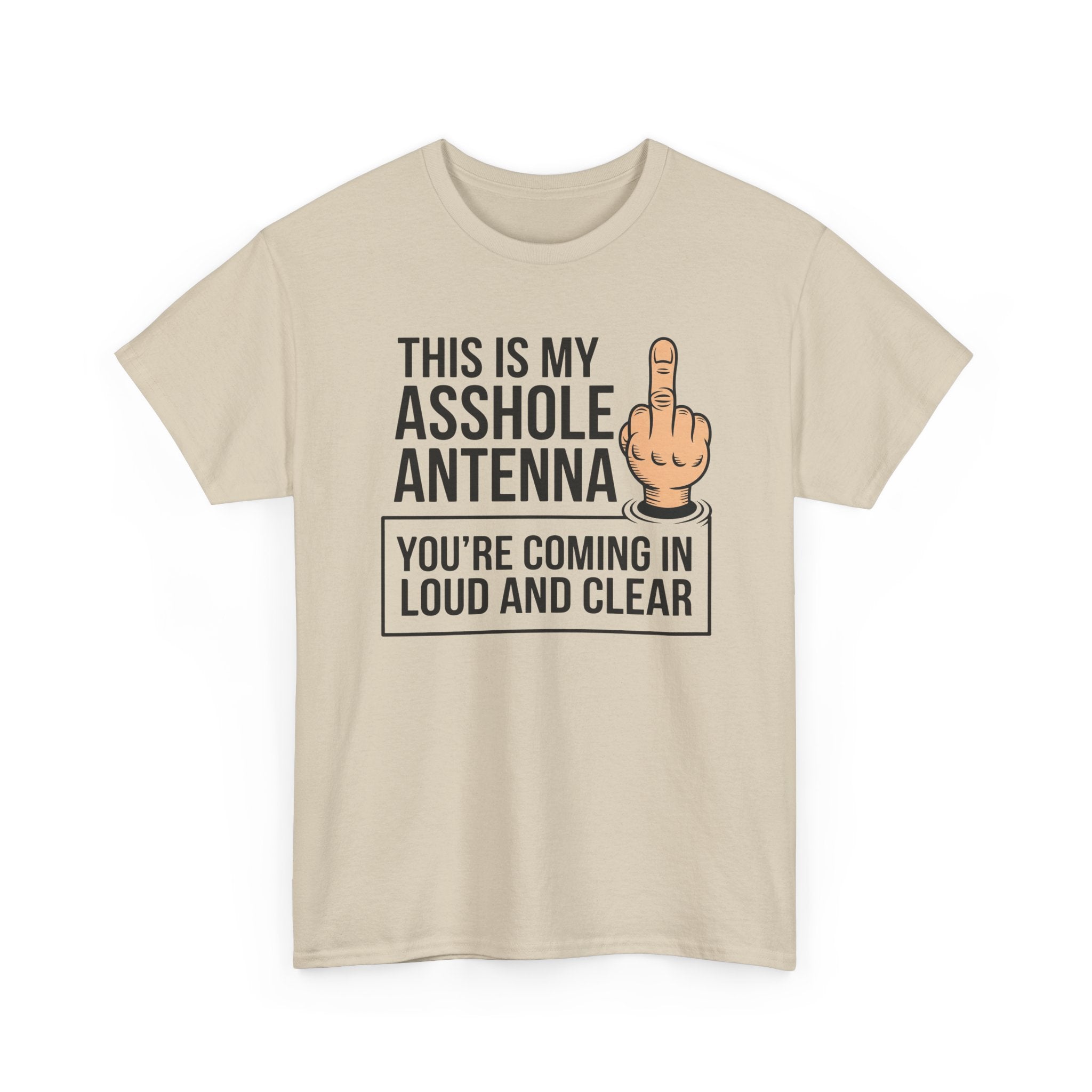 Funny Sarcastic Tee - This Is My Asshole Antenna Unisex T-Shirt | Edgy Graphic Shirt