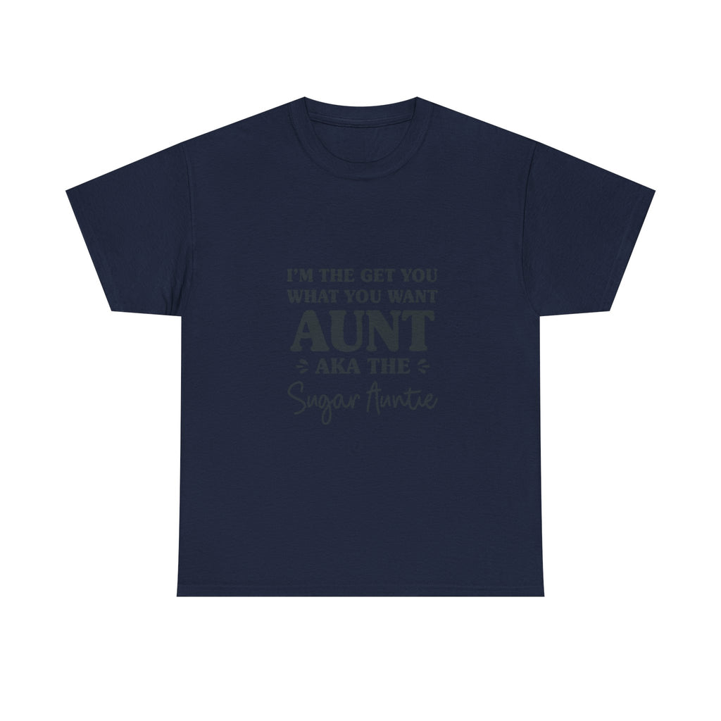 Funny Aunt Graphic Tee - Sugar Auntie Spoil Niece Nephew Unisex T-Shirt