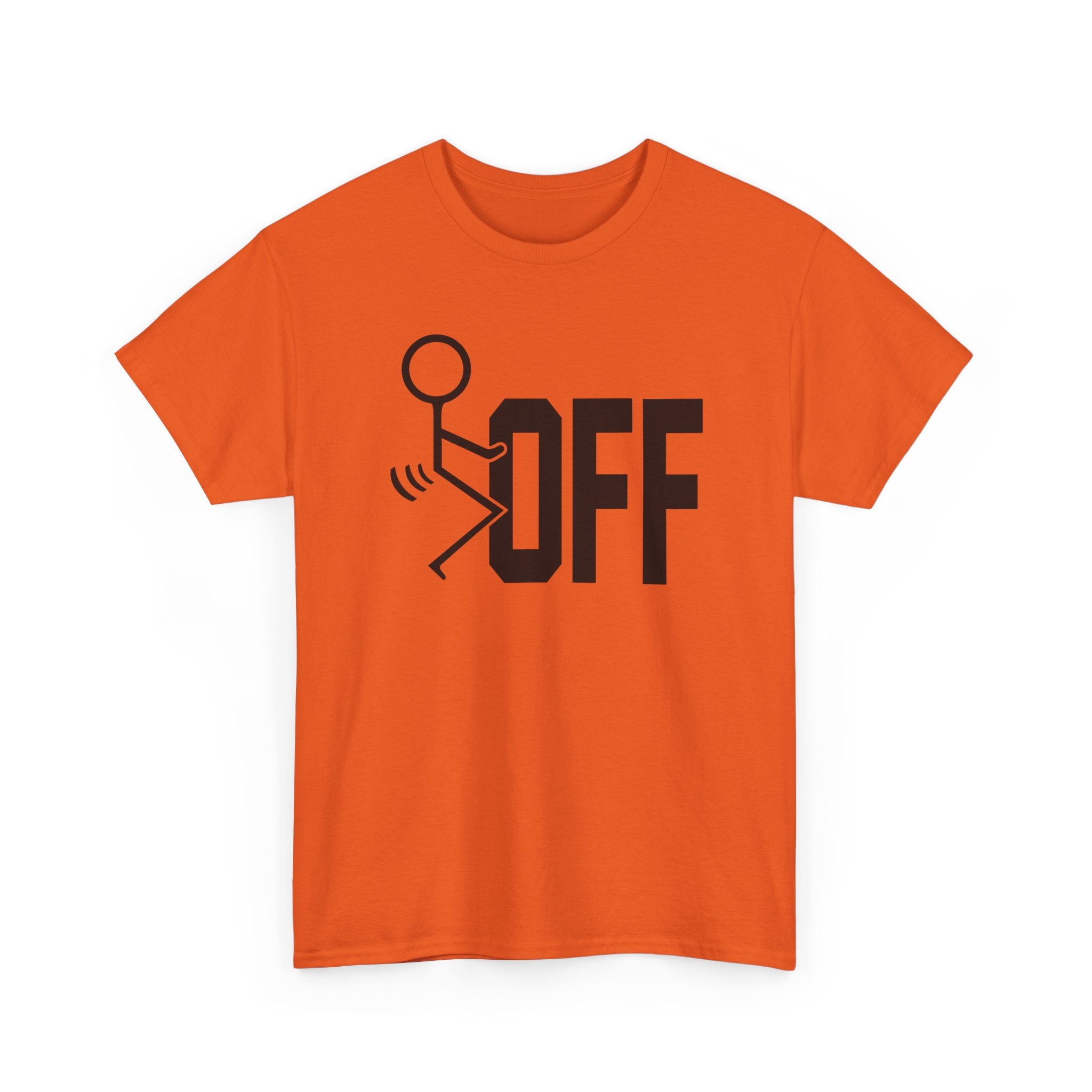 Funny Sarcastic Stickman Tee - Fuck Off Unisex T-Shirt | Minimalist Slogan Shirt