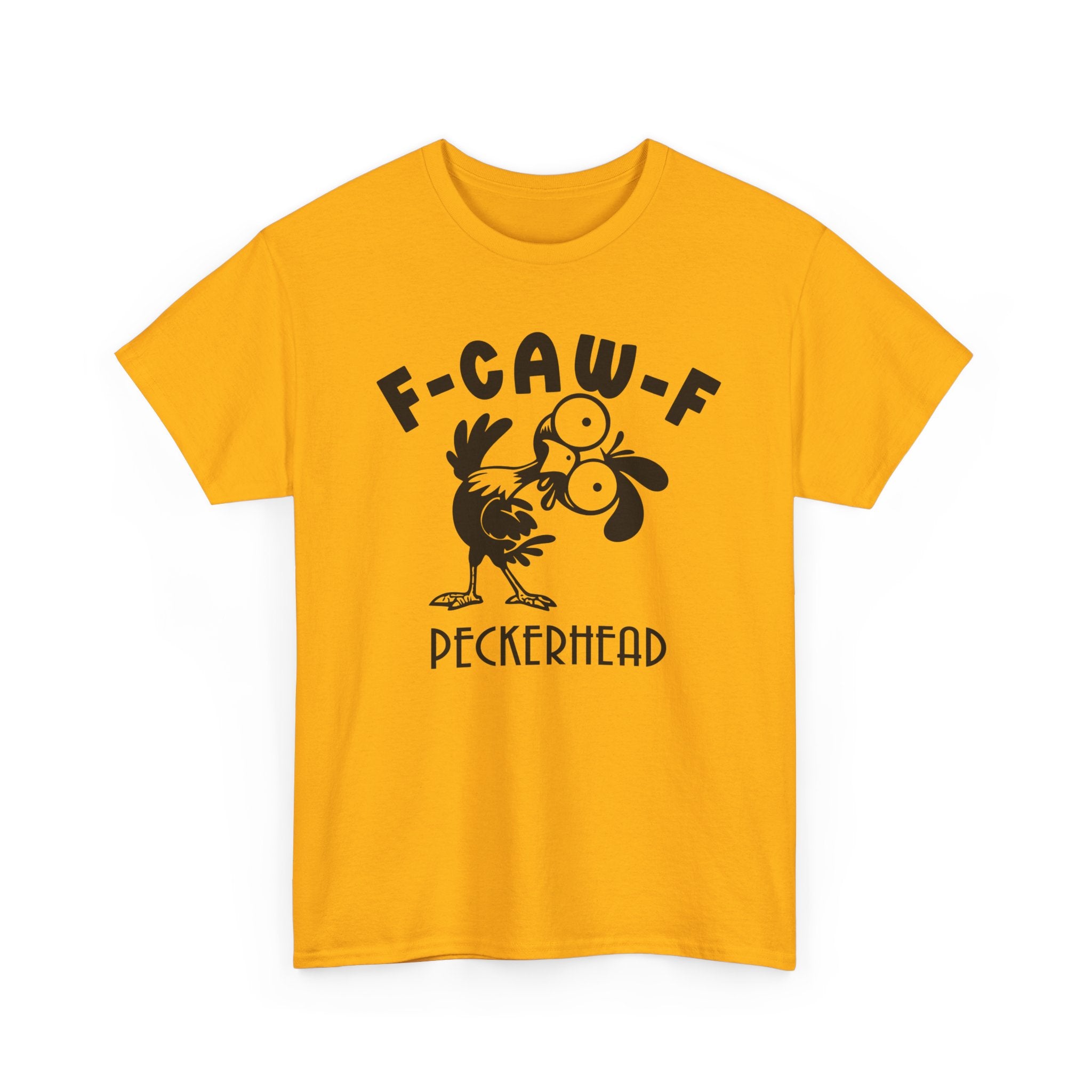 Funny Bird Graphic Tee - F-CAW-F Peckerhead Unisex T-Shirt | Sarcastic Crow Pun Shirt