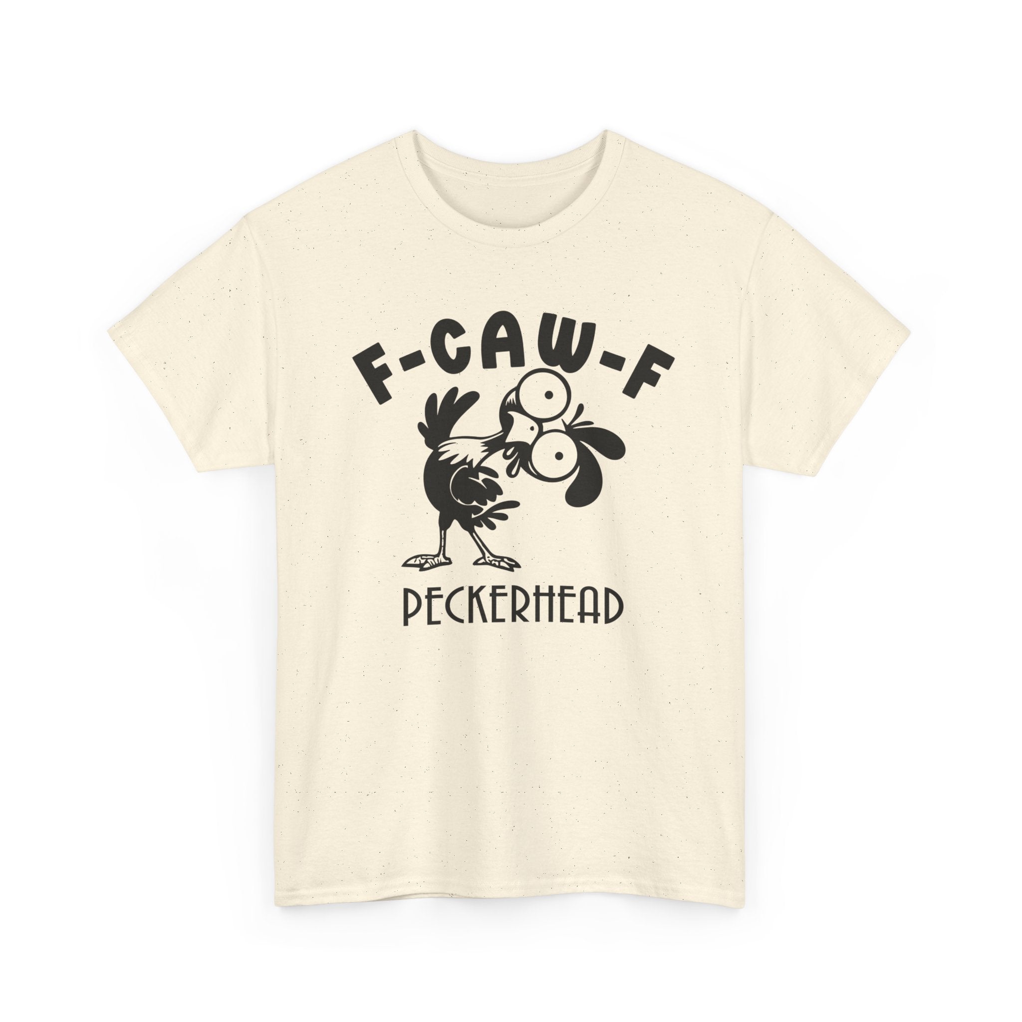 Funny Bird Graphic Tee - F-CAW-F Peckerhead Unisex T-Shirt | Sarcastic Crow Pun Shirt