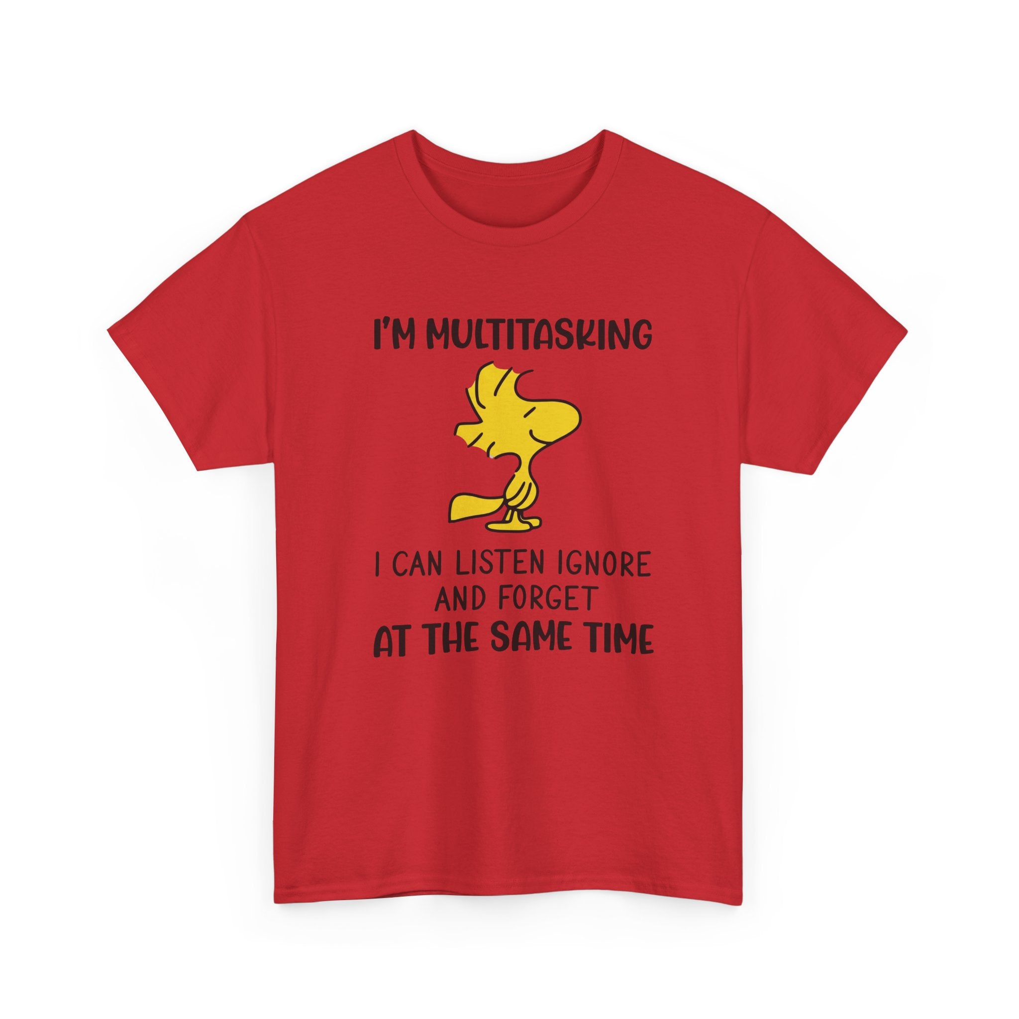 Funny Cartoon Graphic Tee - Im Multitasking Listen Ignore Forget Unisex T-Shirt