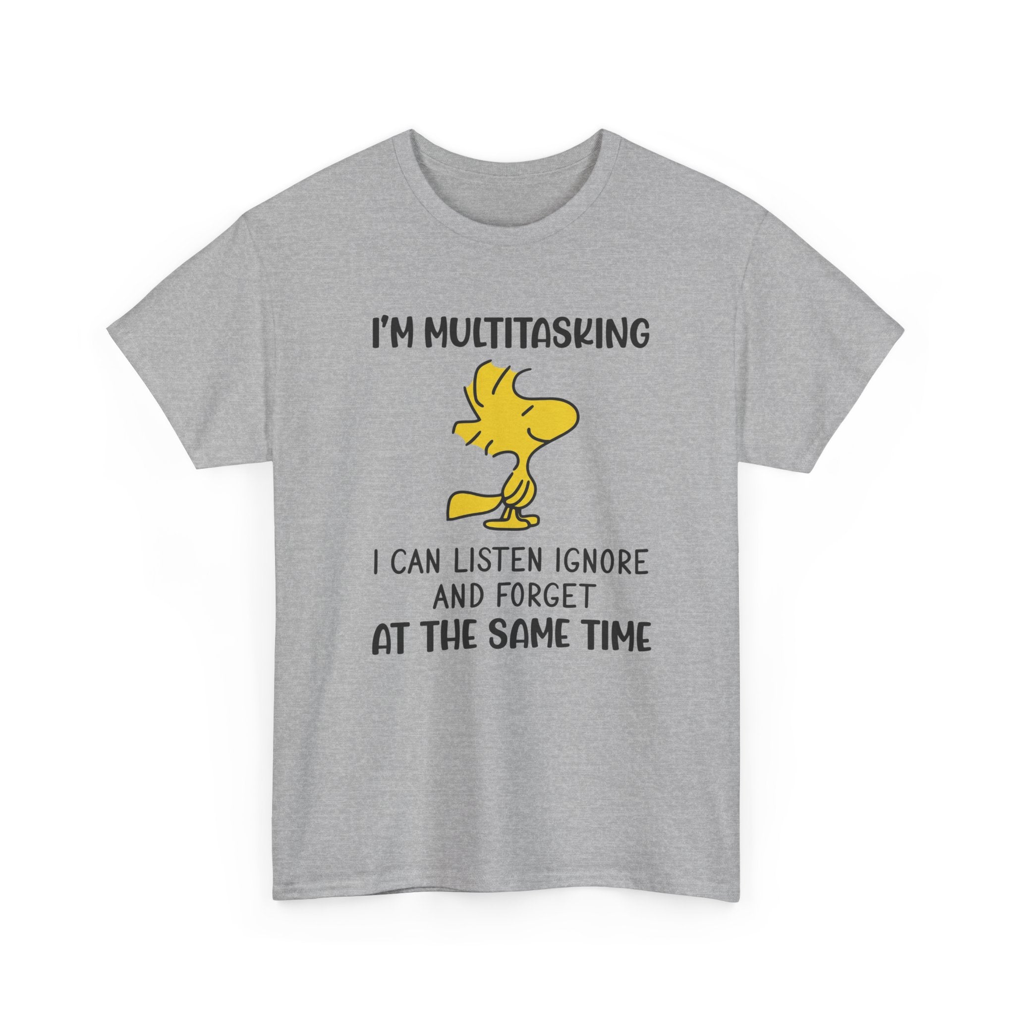Funny Cartoon Graphic Tee - Im Multitasking Listen Ignore Forget Unisex T-Shirt