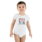 Funny Baby Onesie - Netflix And Chill Went Too Far Bodysuit | Hilarious Infant Clothes