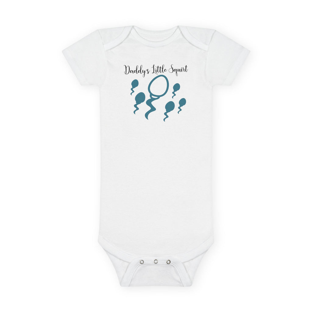 Funny Baby Onesie - Daddys Little Squirt Bodysuit | Hilarious Dad Infant Clothes
