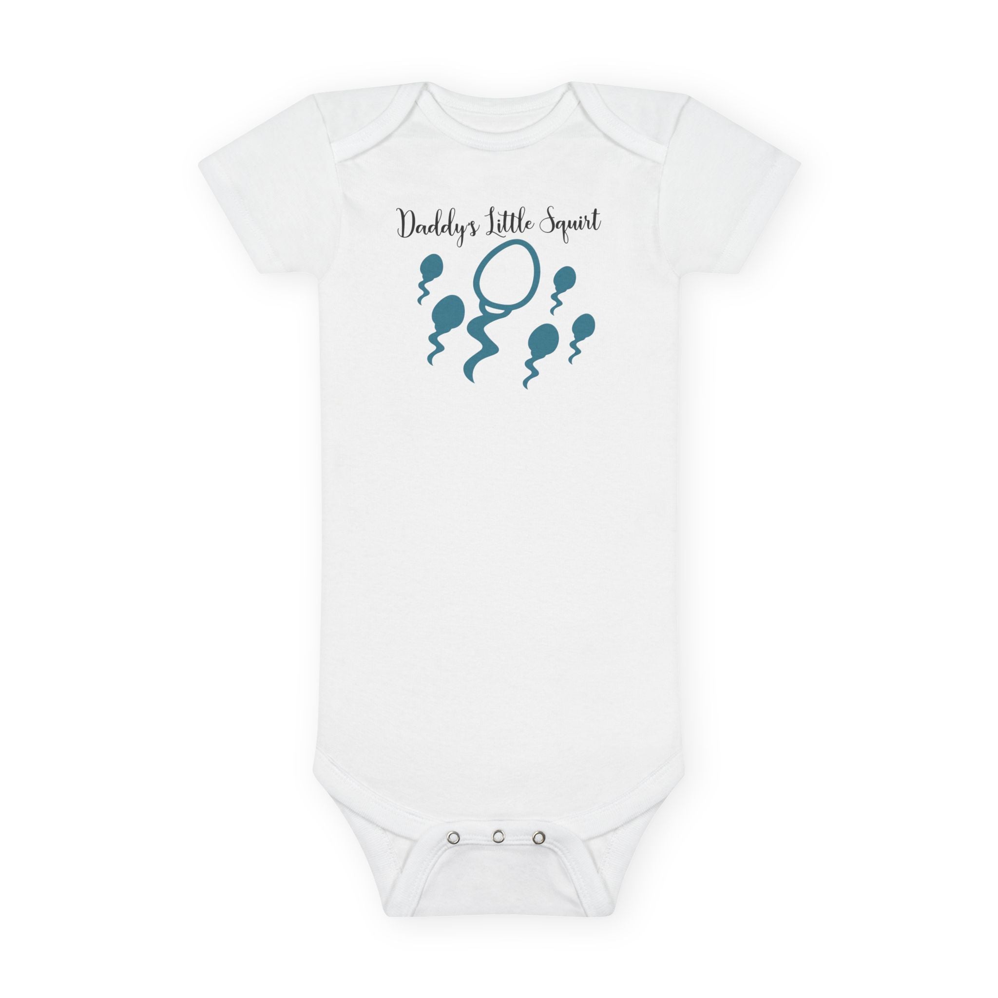 Funny Baby Onesie - Daddys Little Squirt Bodysuit | Hilarious Dad Infant Clothes