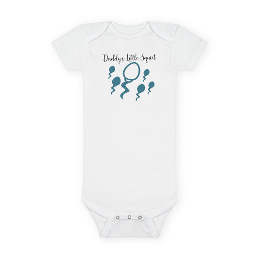 Funny Baby Onesie - Daddys Little Squirt Bodysuit | Hilarious Dad Infant Clothes