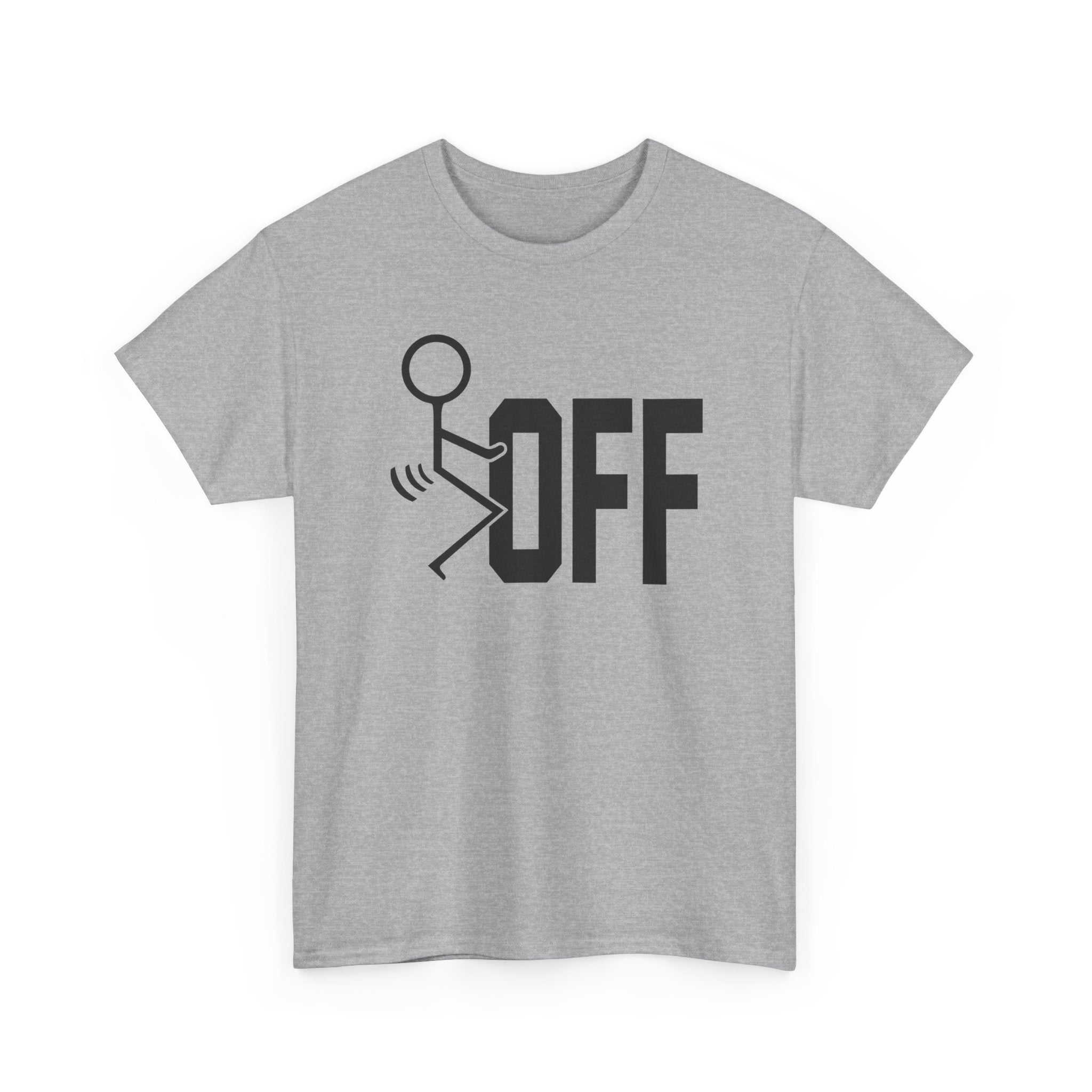 Funny Sarcastic Stickman Tee - Fuck Off Unisex T-Shirt | Minimalist Slogan Shirt