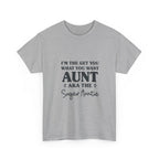Funny Aunt Graphic Tee - Sugar Auntie Spoil Niece Nephew Unisex T-Shirt