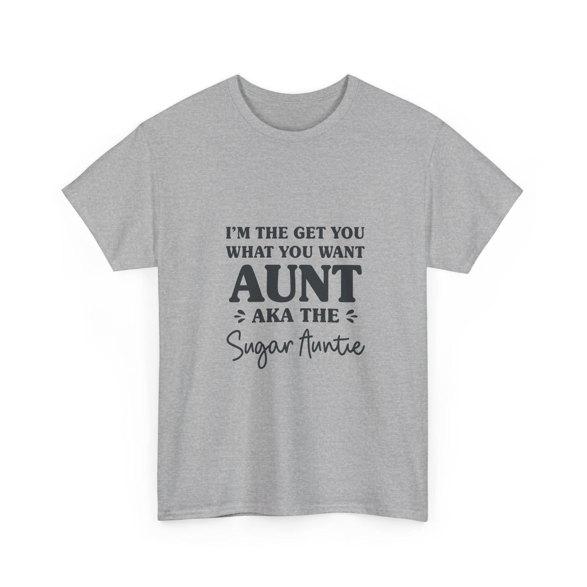 Funny Aunt Graphic Tee - Sugar Auntie Spoil Niece Nephew Unisex T-Shirt