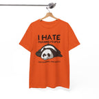 Funny Panda Graphic Tee - I Hate Morning People And Mornings Unisex T-Shirt