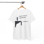 Ironic Motivational Tee - Hang In There It Gets Better Stickman Unisex T-Shirt