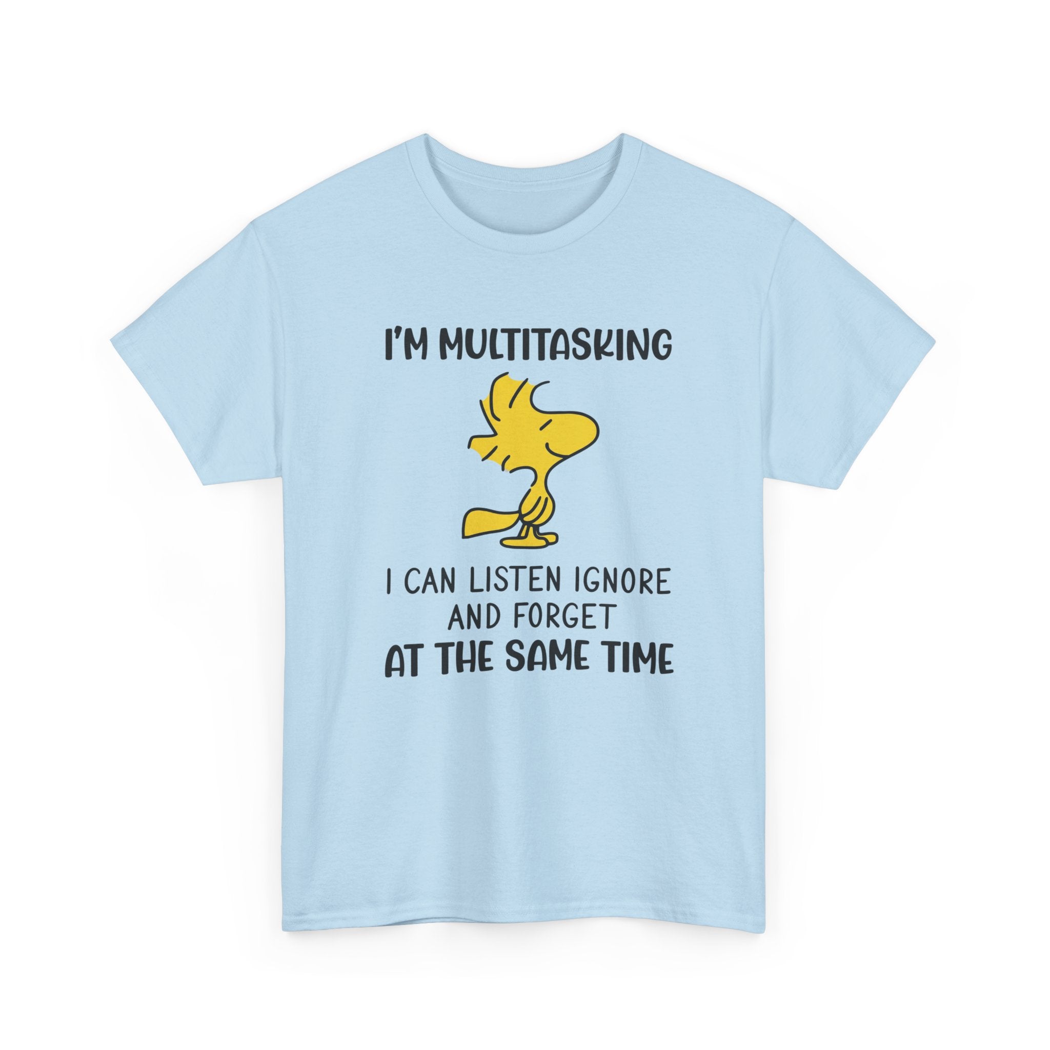 Funny Cartoon Graphic Tee - Im Multitasking Listen Ignore Forget Unisex T-Shirt