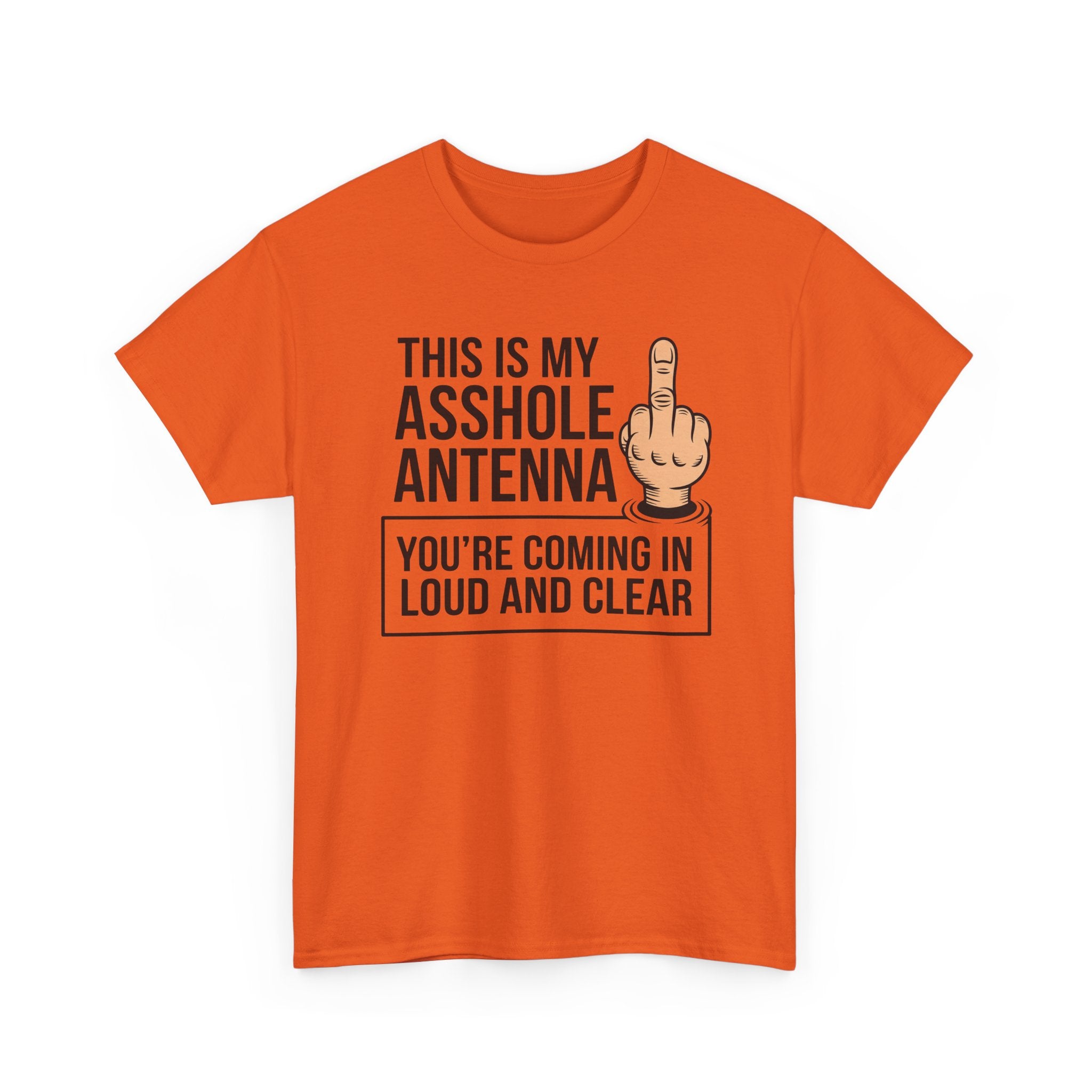 Funny Sarcastic Tee - This Is My Asshole Antenna Unisex T-Shirt | Edgy Graphic Shirt
