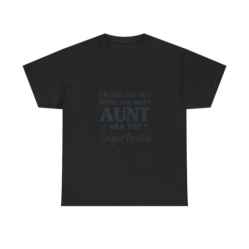 Funny Aunt Graphic Tee - Sugar Auntie Spoil Niece Nephew Unisex T-Shirt