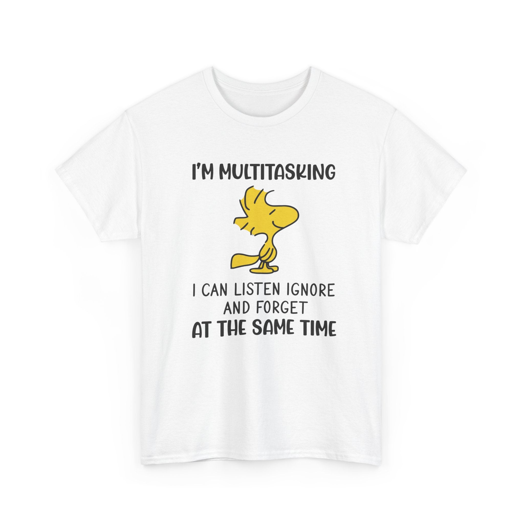 Funny Cartoon Graphic Tee - Im Multitasking Listen Ignore Forget Unisex T-Shirt