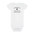 Funny Baby Onesie - Made With Love: 2 Minutes By Dad 9 Months By Mom | Cute Infant Bodysuit